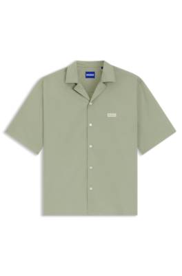 Hugo Relaxed-fit shirt in cotton poplin casual skjortor herr – bild 4
