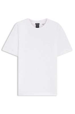 Cotton-jersey T-shirt with logo detail, White
