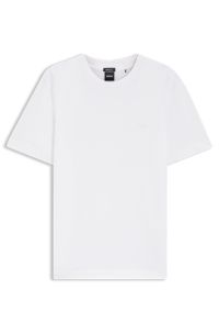 Cotton-jersey T-shirt with logo detail, White