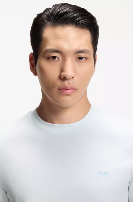 T-Shirt aus Baumwoll-Jersey mit Logo-Detail