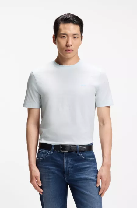 T-Shirt aus Baumwoll-Jersey mit Logo-Detail