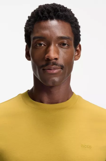 T-shirt en jersey de coton avec détail logoté