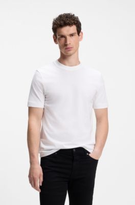 Regular-fit T-shirt in cotton jersey, White