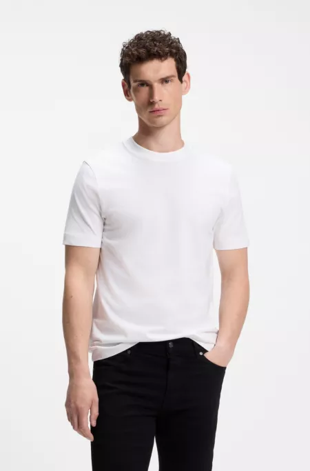 Regular-fit T-shirt in cotton jersey