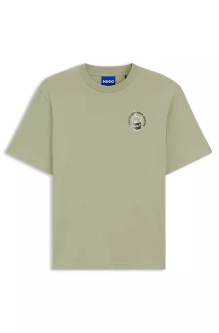T-Shirt aus Baumwoll-Jersey mit Logo-Artwork