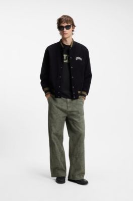 Logo-graphic T-shirt in cotton jersey, Black