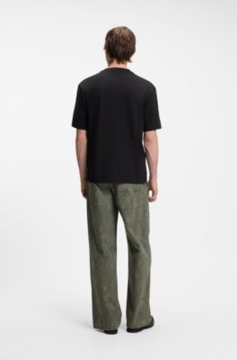 Logo-graphic T-shirt in cotton jersey, Black