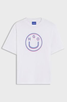 Logo-graphic T-shirt in cotton jersey, White