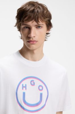 Logo-graphic T-shirt in cotton jersey, White