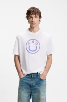 Logo-graphic T-shirt in cotton jersey, White
