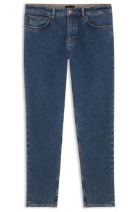 Tapered-fit jeans in comfort-stretch denim, Blue