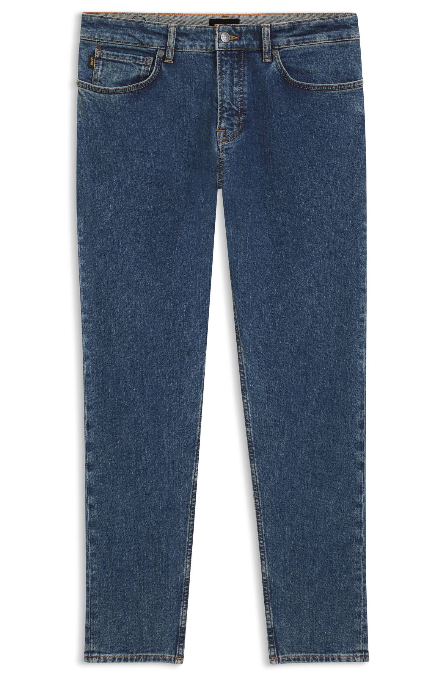 Boss Tapered-fit jeans in comfort-stretch denim herr – bild 4