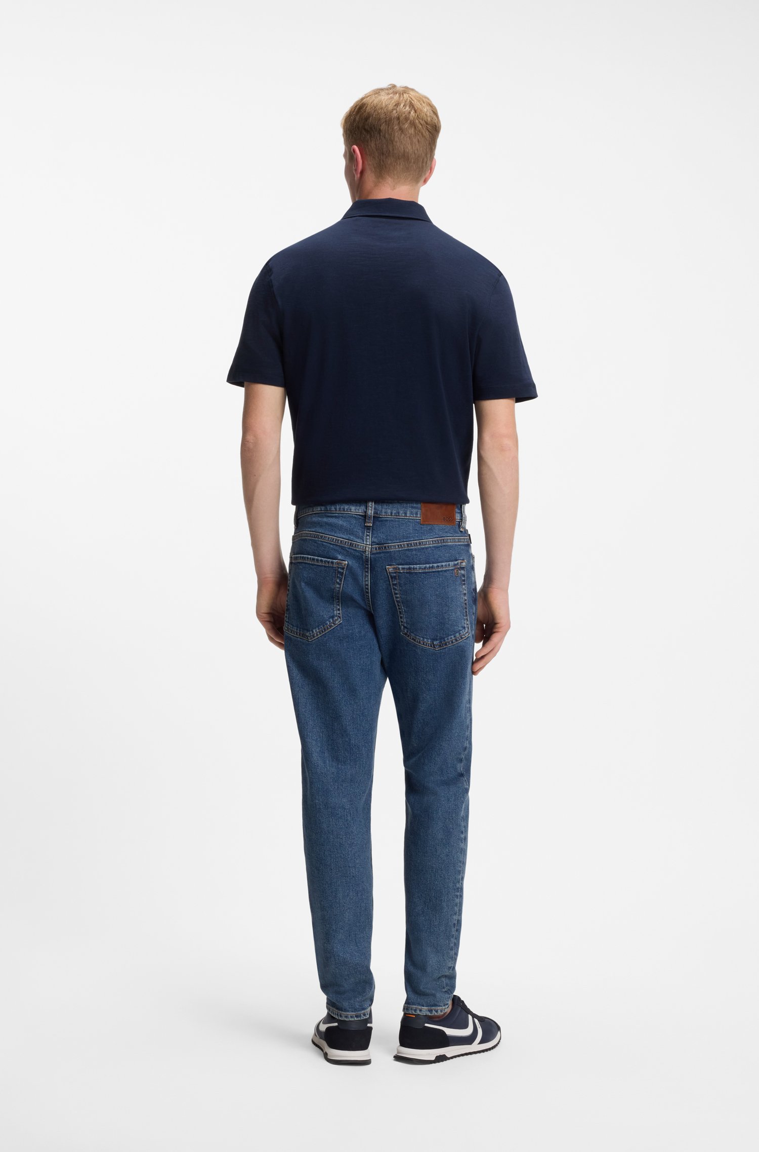 Boss Tapered-fit jeans in comfort-stretch denim herr – bild 2