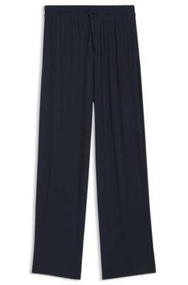 Boss Ribbed-jersey pyjama bottoms with Double B monogram byxor dam – bild 4