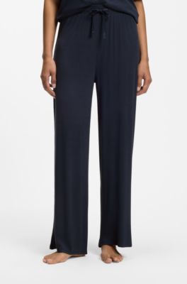 Pyjamahose aus Ripp-Jersey mit Double-B-Monogramm, Dunkelblau