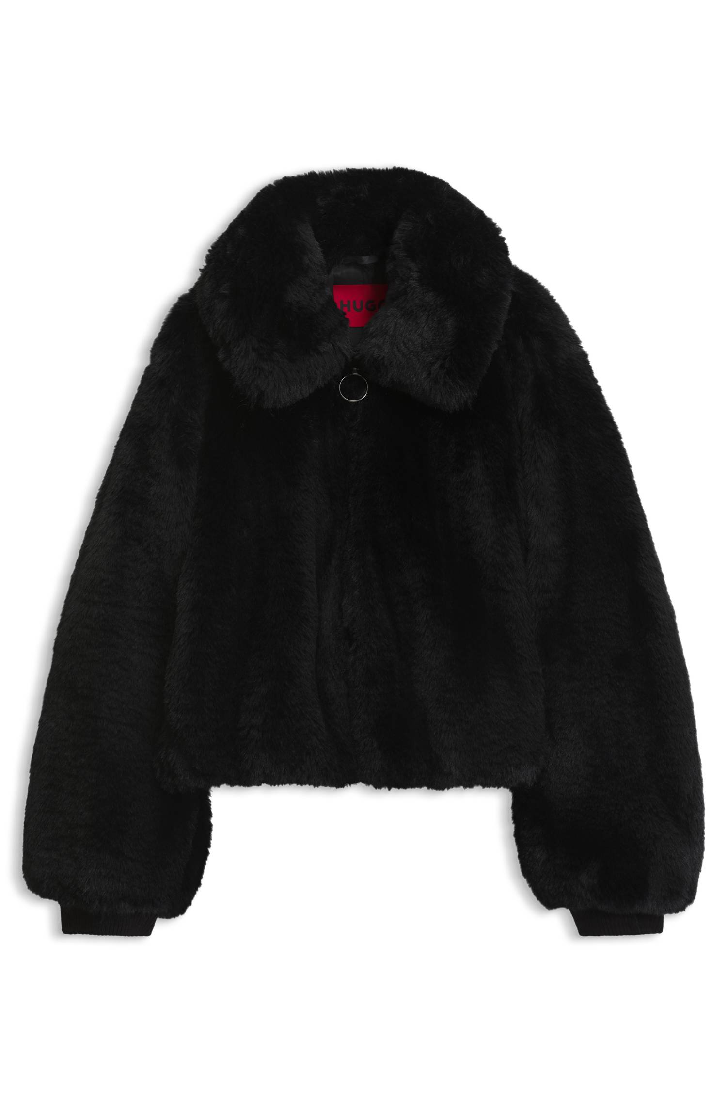 Hugo Soft faux-fur jacket with zip closure jackor dam – bild 4