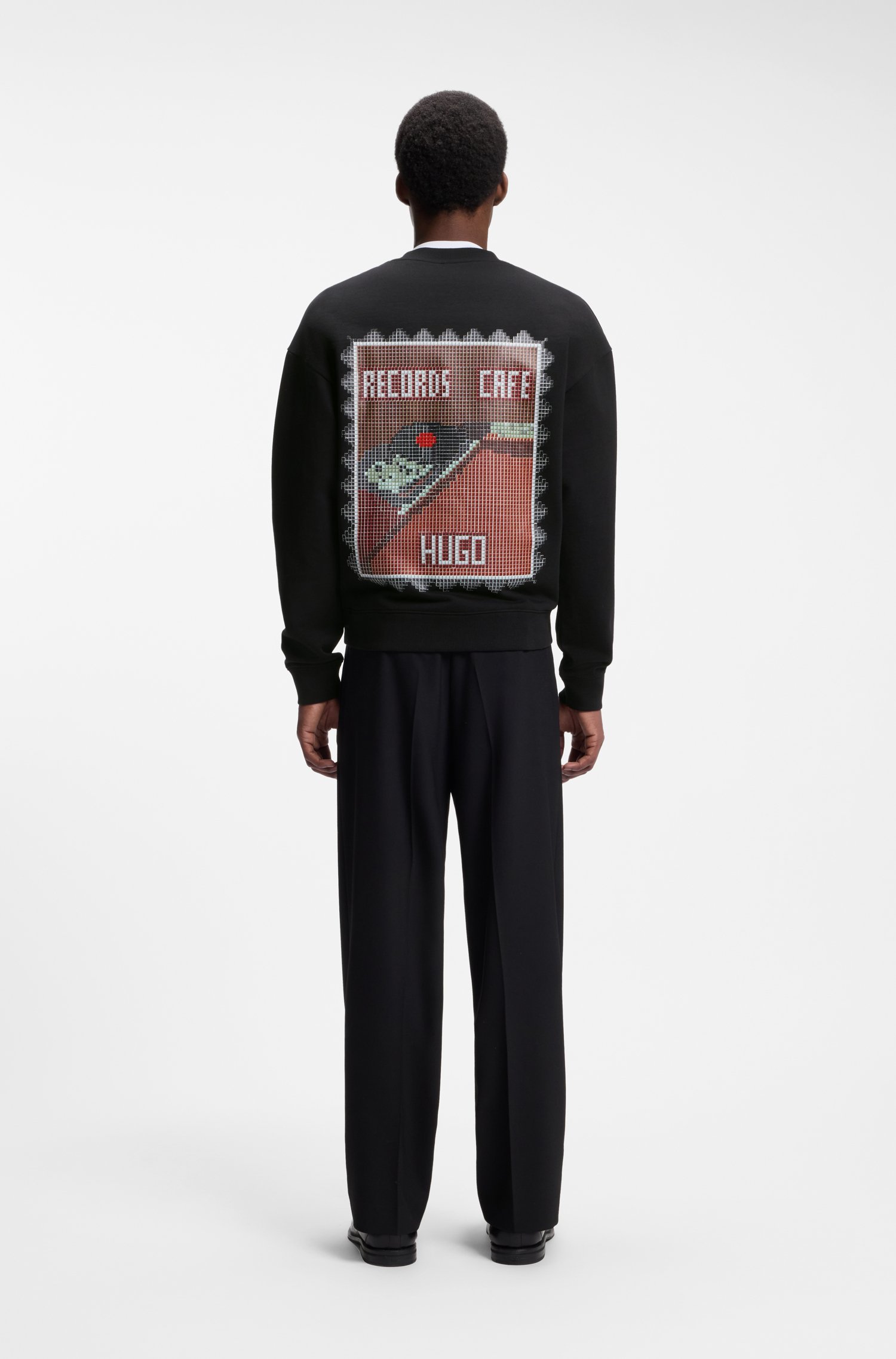 Hugo Sweatshirt 'Durec' mint / roströd / svart herr – bild 2
