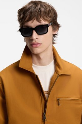 Stretch-cotton jacket with zipped chest pocket 3