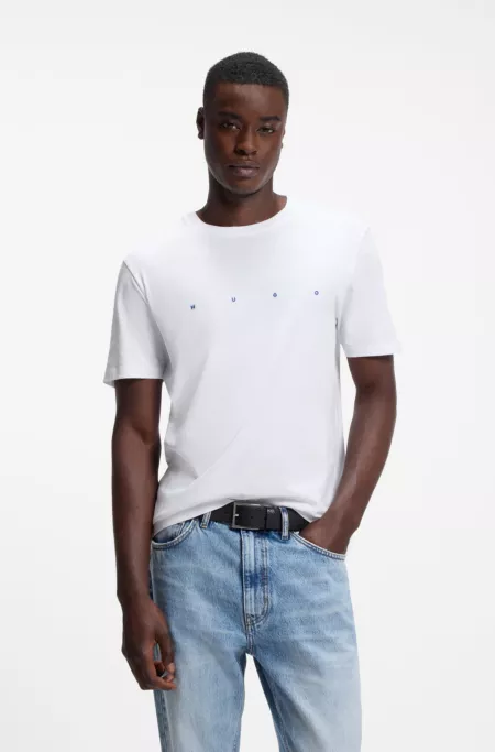 T-Shirt aus Baumwoll-Jersey mit Logo-Detail