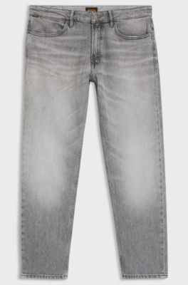 Jeans Maine regular fit in comodo denim elasticizzato grigio, Grigio chiaro