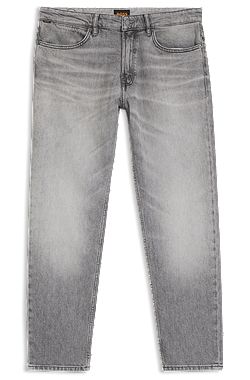 Maine regular-fit jeans in grey comfort-stretch denim