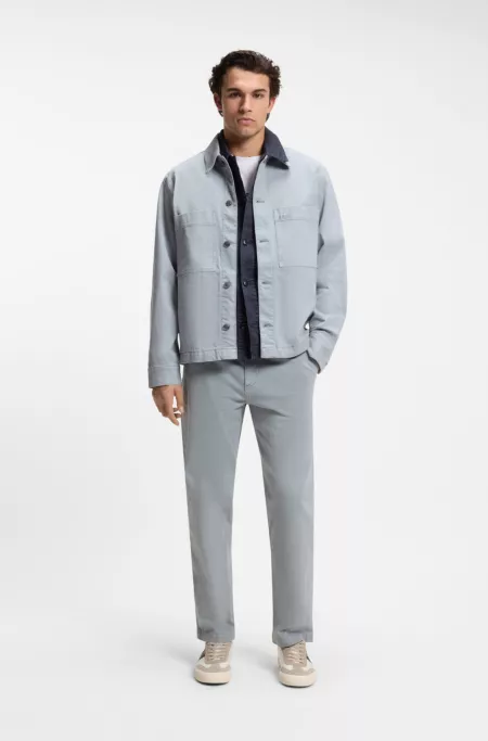 Tapered-fit jeans in stretch cotton