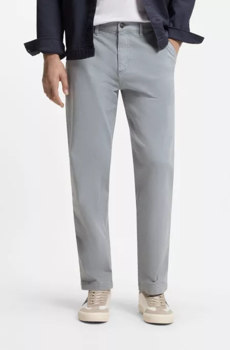 Tapered-fit jeans in stretch cotton