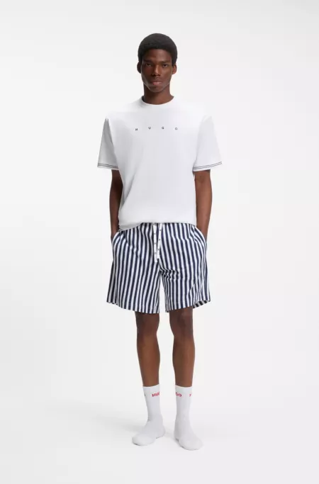 Relaxed-fit pyjama set in soft cotton