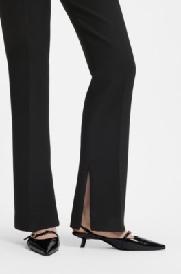 Hugo Slim-fit trousers in stretch twill kostymbyxor dam – bild 3