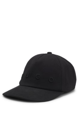 Soft cotton 5-panel cap with snapback, Black