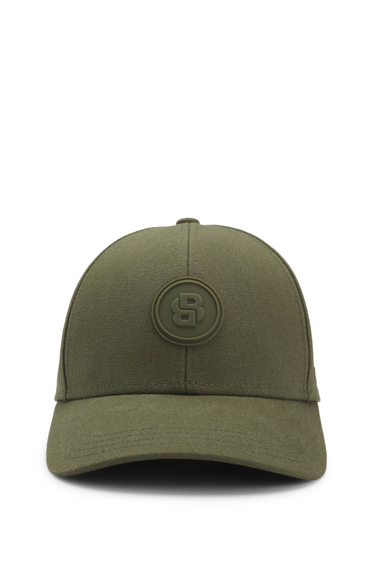 Boss Cotton-canvas cap with Double B monogram badge kepsar herr – bild 4