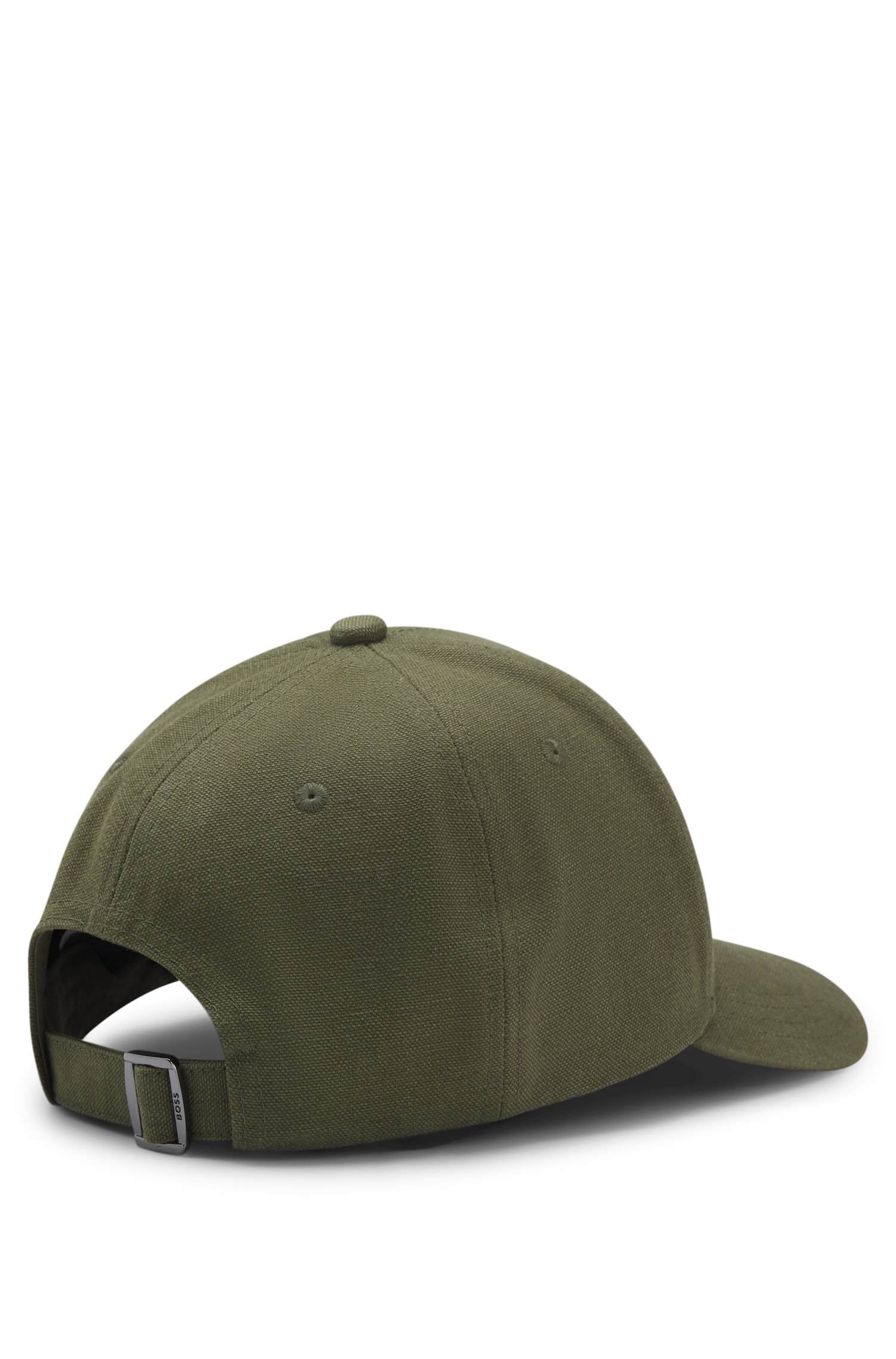 Boss Cotton-canvas cap with Double B monogram badge kepsar herr – bild 2
