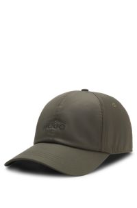 Soft six-panel cap with embroidered logo, Dark Green