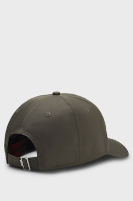Soft six-panel cap with embroidered logo, Dark Green