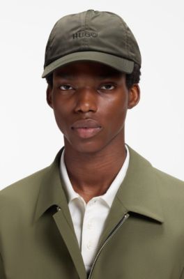 Soft six-panel cap with embroidered logo, Dark Green