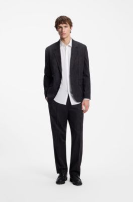 Slim-fit cotton shirt, White