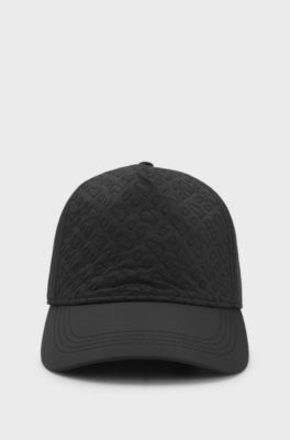Peached cap with quilted Double B monograms, Black