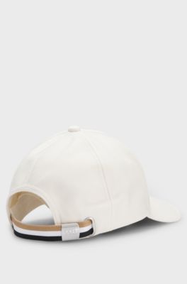 Cotton-twill cap with Double B monogram, Natural