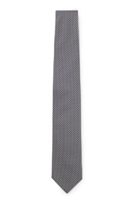 Patterned tie in Italian-made silk