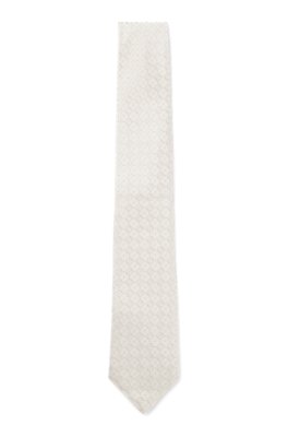 Patterned tie in Italian-made silk