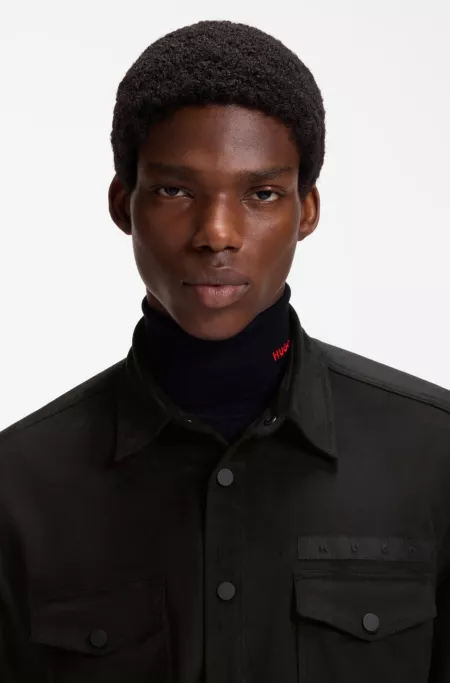 Chemise Oversize à logo brodé