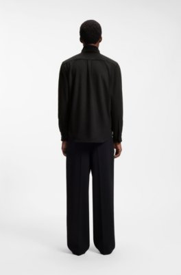 Hugo Oversized-fit shirt with embroidered logo overshirts herr – bild 3