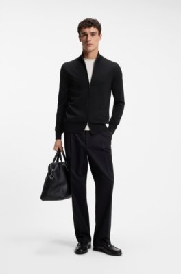 Boss Zip-up sweater in merino wool koftor & cardigans herr – bild 2