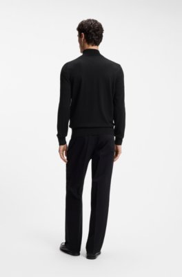 Boss Zip-up sweater in merino wool koftor & cardigans herr – bild 3