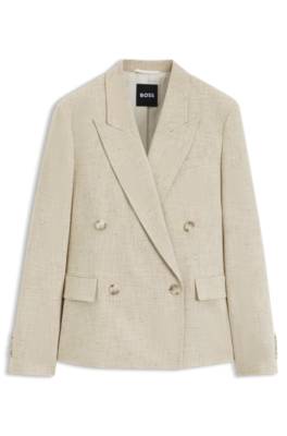Regular-fit blazer in textured slub fabric 1