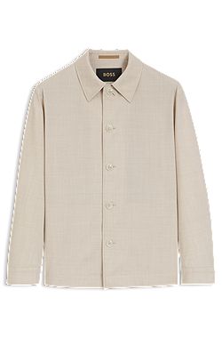 Relaxed-fit overshirt van drielaags materiaal