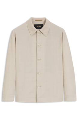 Relaxed-fit overshirt in three-layer fabric 1