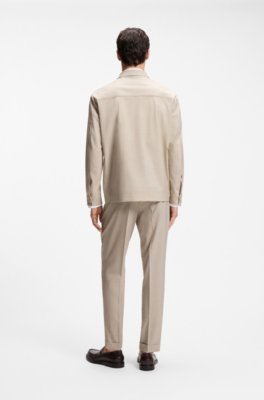 Relaxed-fit overshirt in three-layer fabric 2