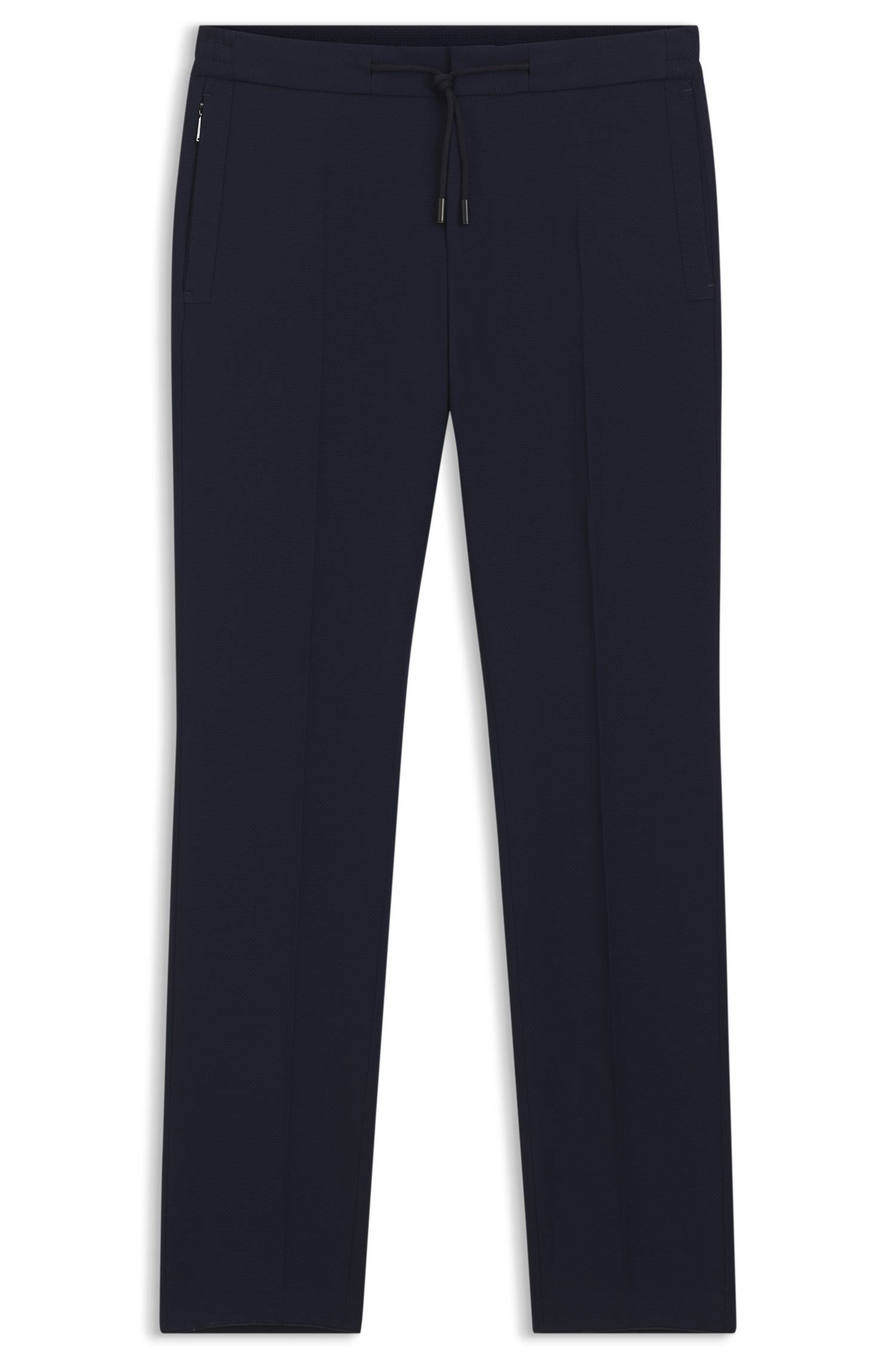 Boss Slim-fit trousers in virgin wool and silk byxor herr – bild 4