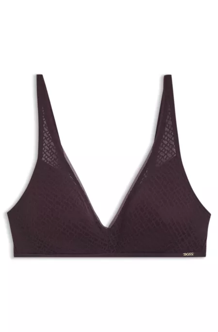 Bralette aus Monogramm-Spitze